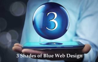 3 Shades of Blue Web Design